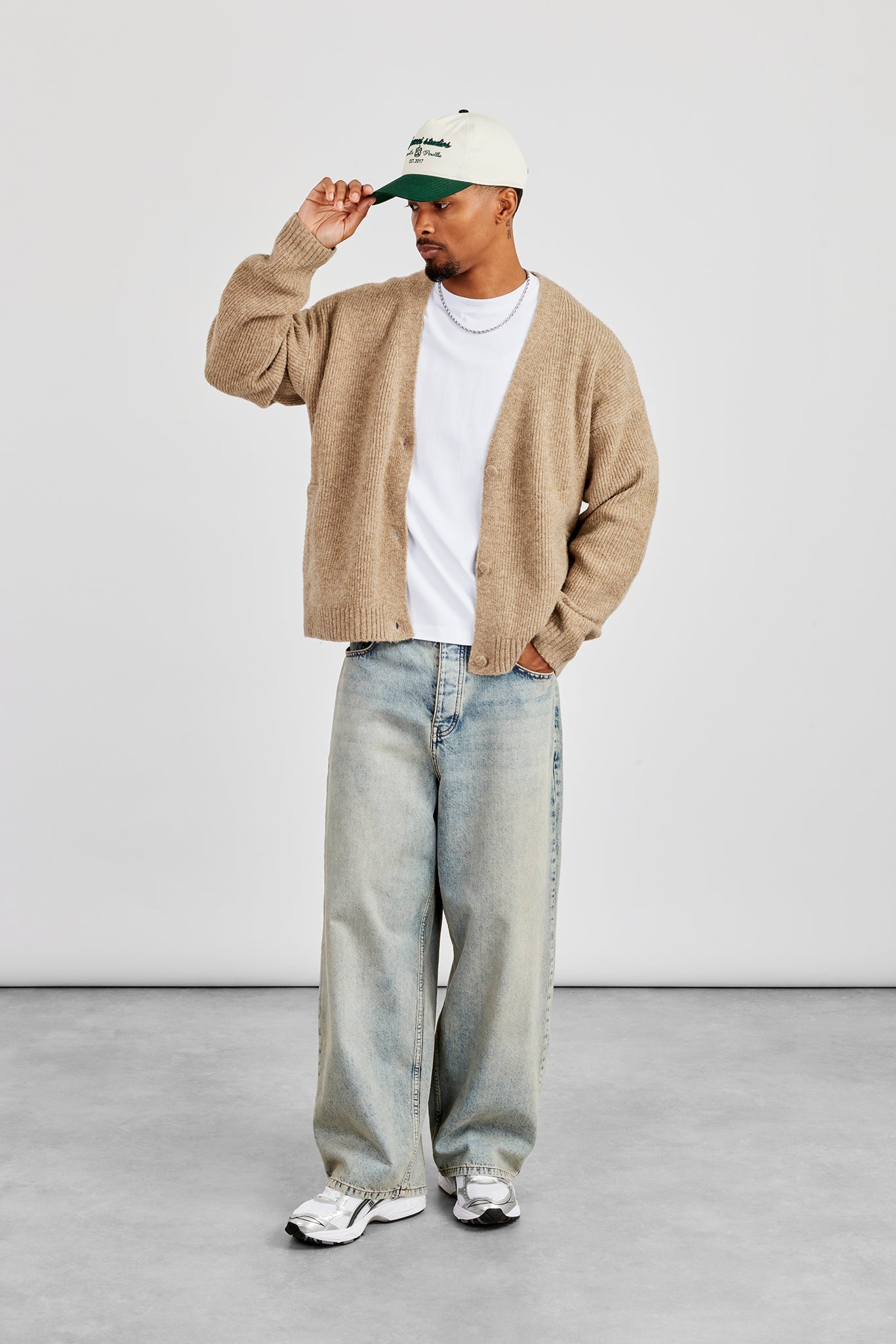 Knitted Cardigan - Taupe